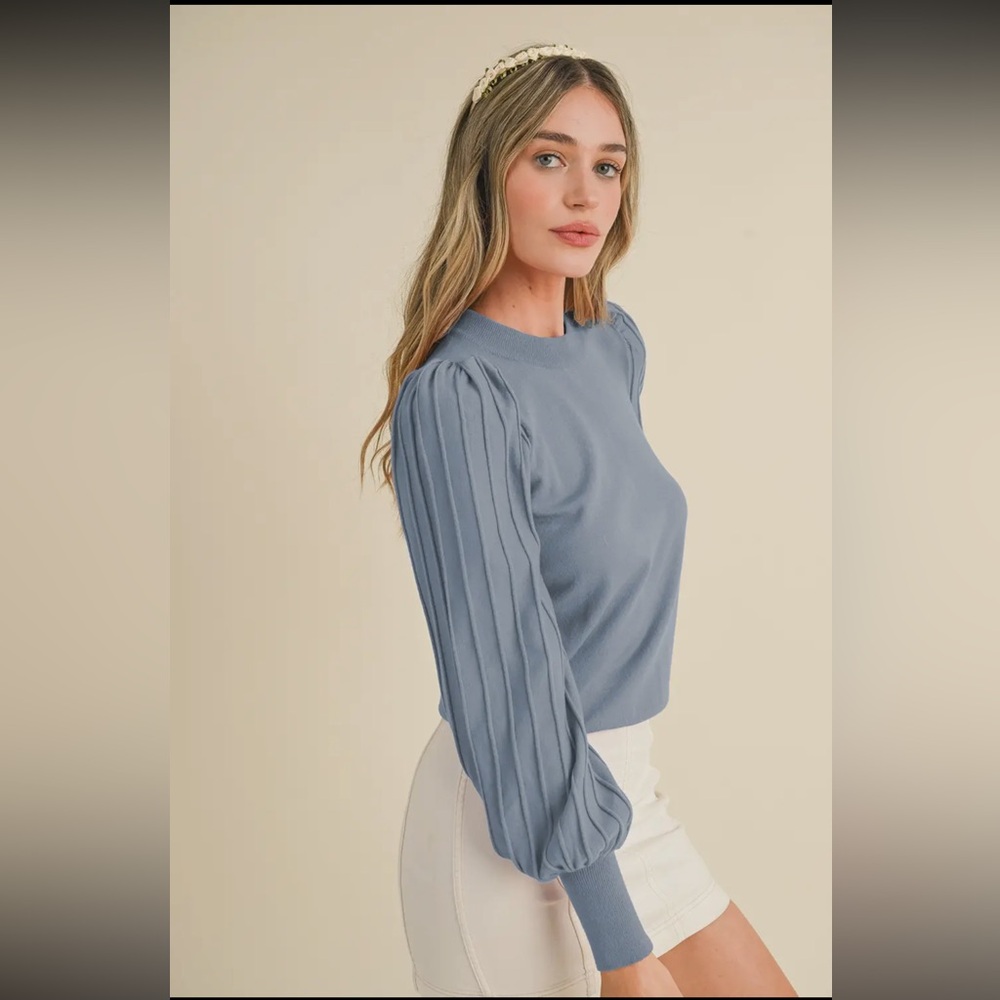 Elegant Blue Women's Top